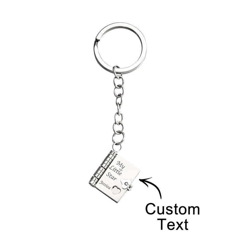 Colar Livro Personalizado – Uma Carta para Minha Filha em um Pingente, Colar Ajustável com Mensagem Dentro, Presente Cheio de Significado