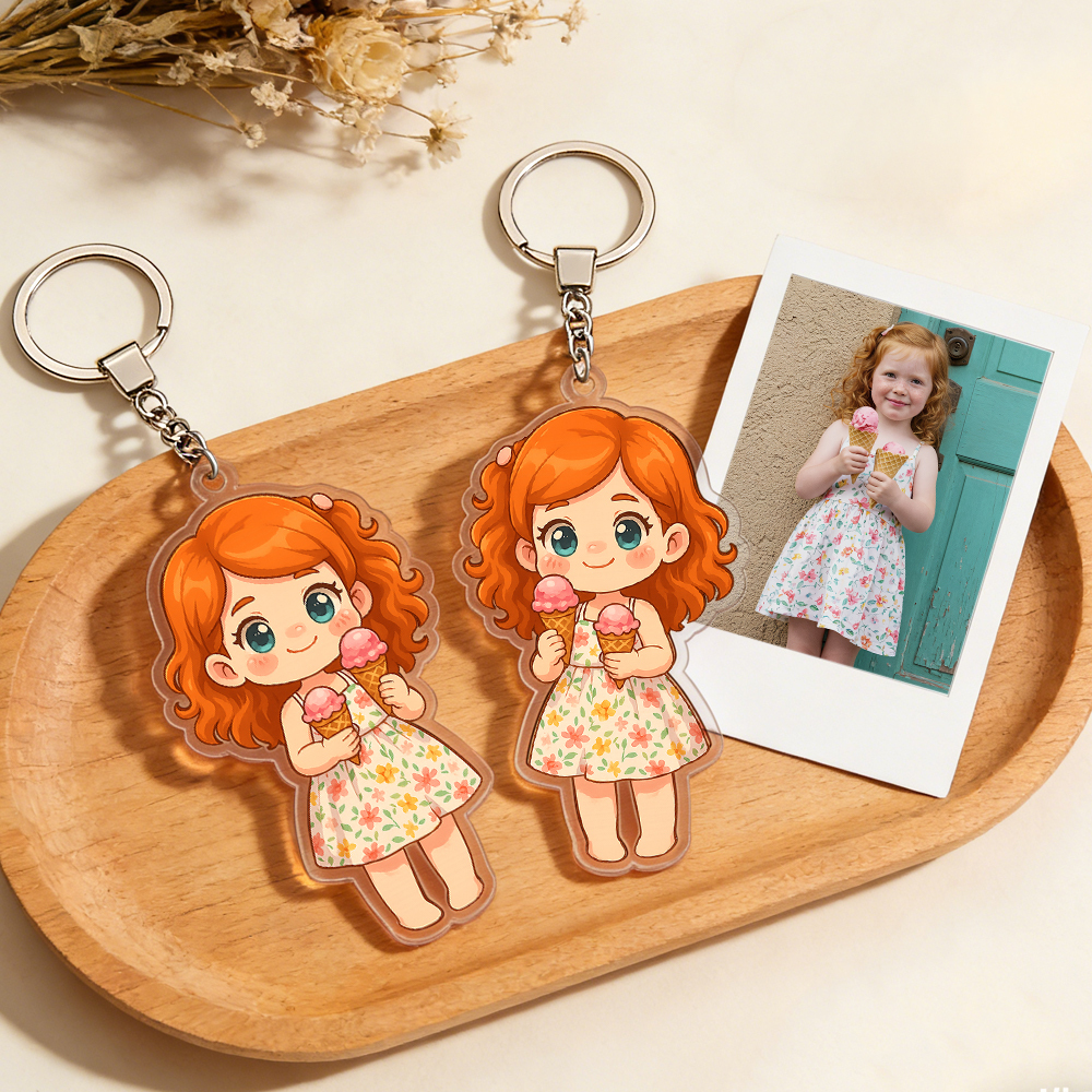 Custom Chibi Acrylic Keychains Made From Your Favorite Photo Perfect For Birthdays, Anniversaries or Christmas