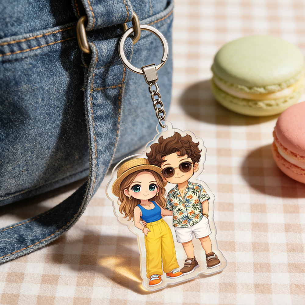 Custom Chibi Acrylic Keychains Made From Your Favorite Photo Perfect For Birthdays, Anniversaries or Christmas
