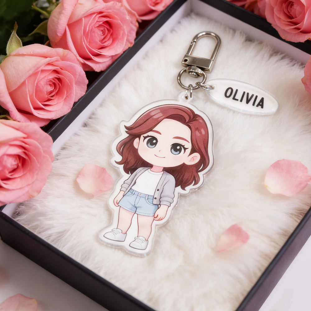 Custom Chibi Acrylic Keychains Made From Your Favorite Photo Perfect For Birthdays, Anniversaries or Christmas
