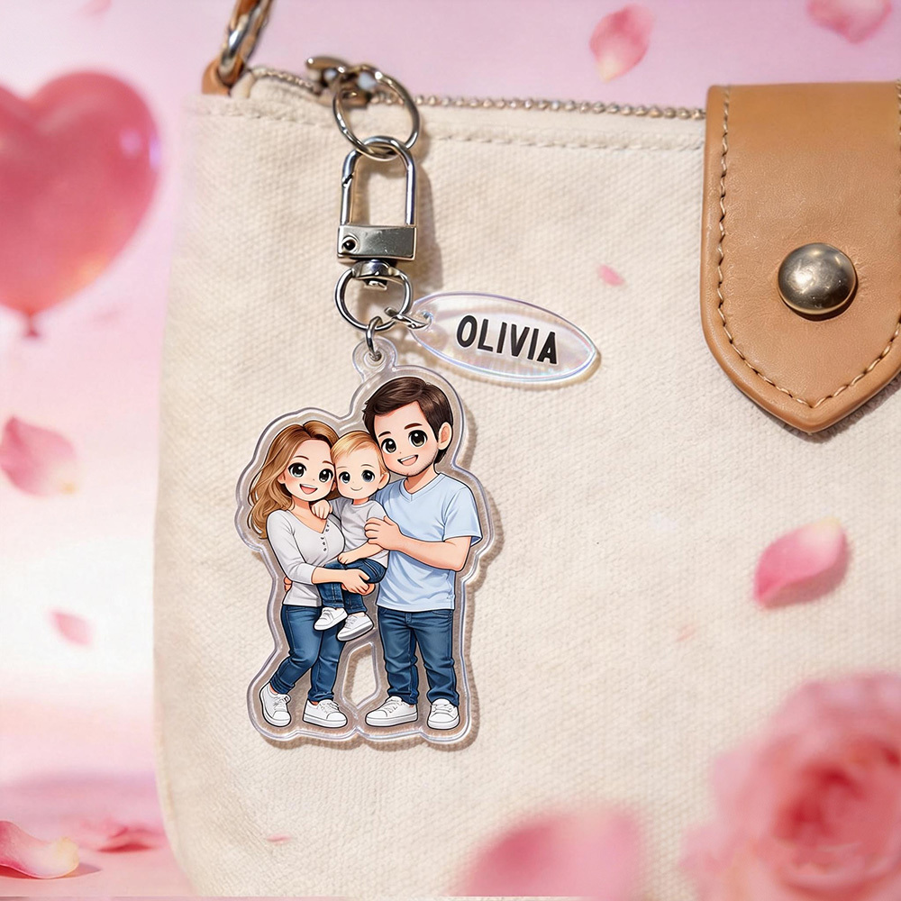 Custom Chibi Acrylic Keychains Made From Your Favorite Photo Perfect For Birthdays, Anniversaries or Christmas