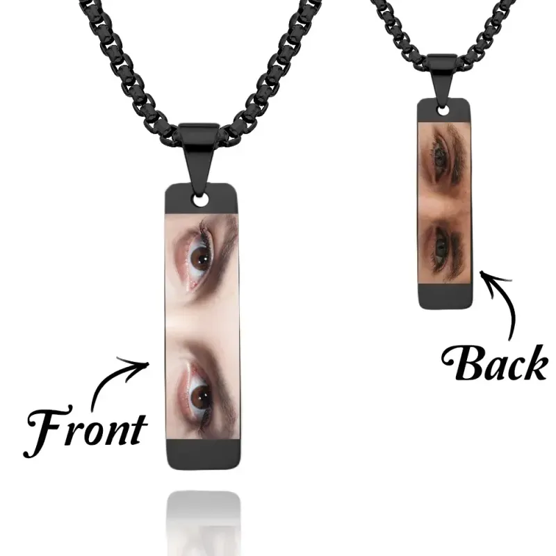 Custom Eyes Photo Necklace