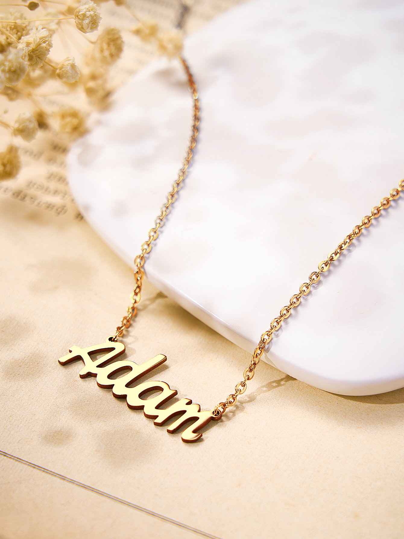 Custom Multi-Name Necklace, Personalized Nameplate Necklace for Family, Friends & Couples