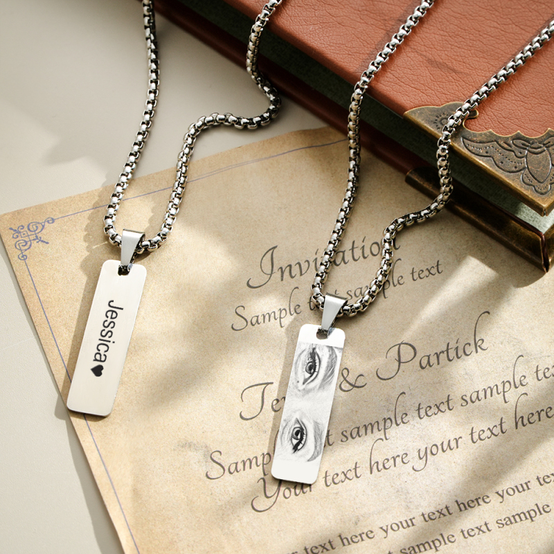 Custom Eyes Photo Necklace