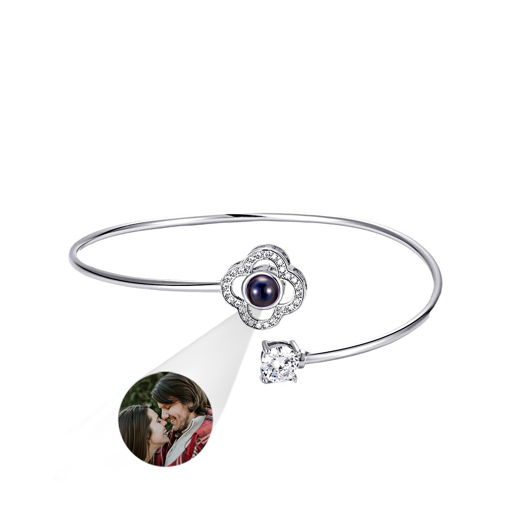 Pulseira De Projeção Personalizada Com Foto Personalizada, Pulseira De Cisne, Joia, Presente Para Ela - CustWitPT