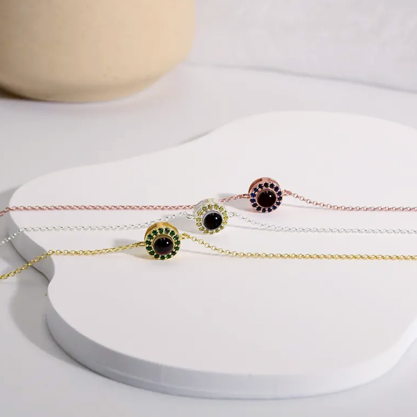 Pulseira Personalizada Com Projeção De Fotos E Foto De Pedra De Nascimento, Pulseira Memorial, Pulseira Com Bolhas, Imagem Dentro Da Pulseira, Presente Para Melhor Amiga - CustWitPT