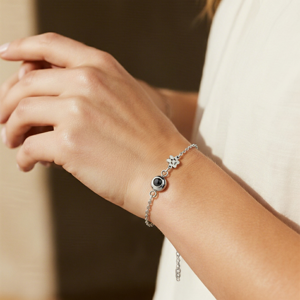 Pulseira Com Nome De Animal De Estimação E Foto, Pulseira Personalizada Com Projeção De Animal De Estimação Para Mulheres, Presente Para Amantes De Animais De Estimação