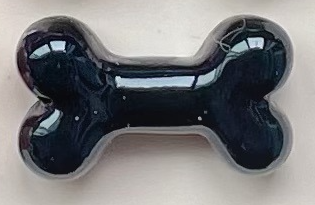 Mini Bone Black 1.5*0.8cm