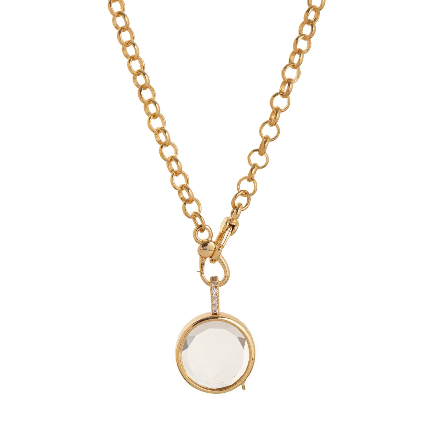 Custom Open Pendant Necklace for Women Girls Simple Fashion DIY Accessory Necklace