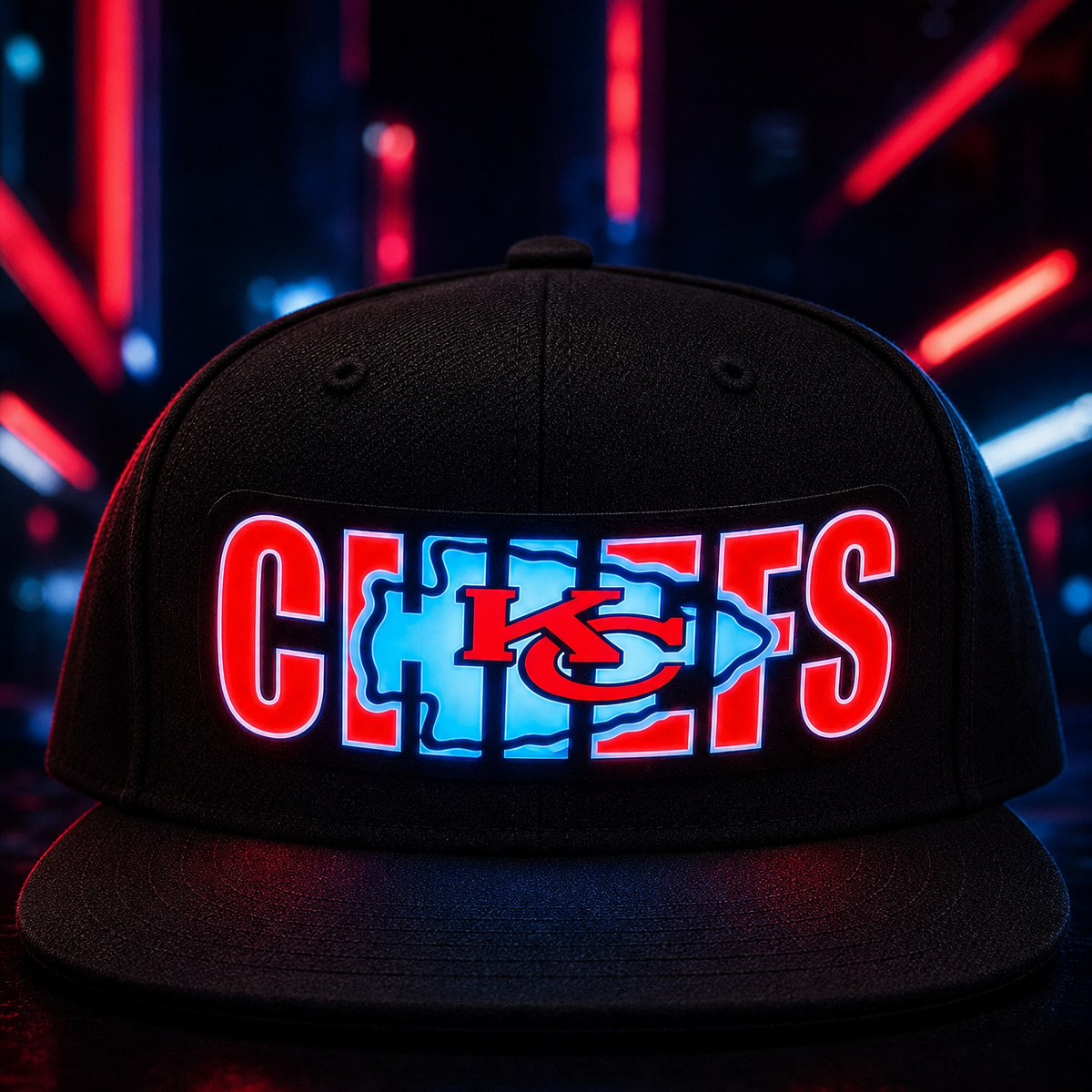 Football Fan LED Light-Up Snapback Cap