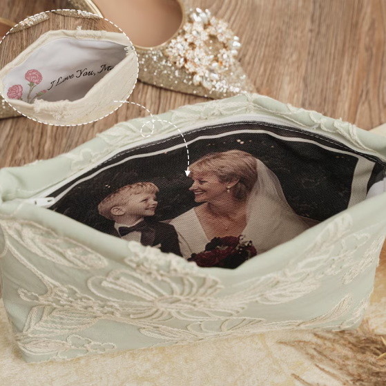 Personalized Photo Wallet | Photo-Lined Wallet - Women's Clutch Gift for Mom