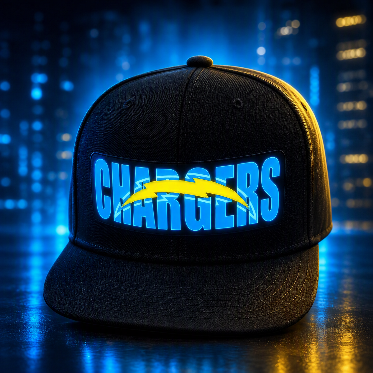 Football Fan LED Light-Up Snapback Cap