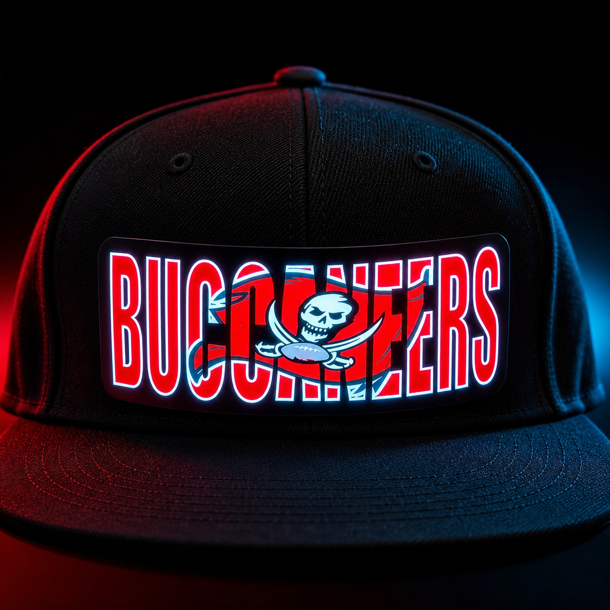 Football Fan LED Light-Up Snapback Cap