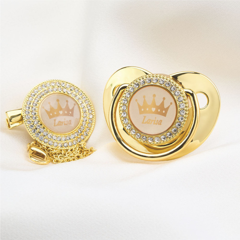 Personalized Name Exquisite Handmade Pacifier Gift for Your Little One