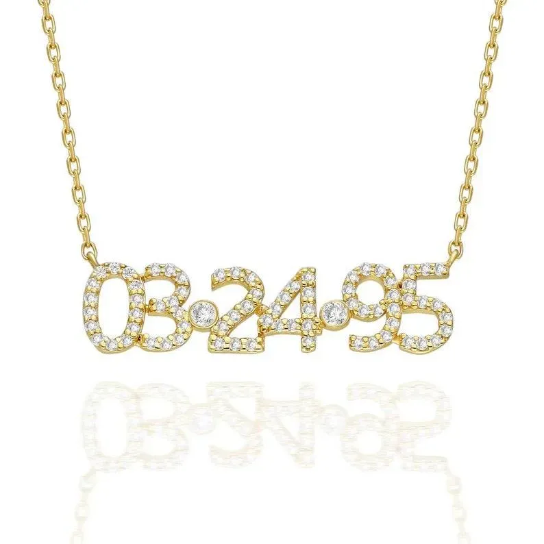 Pulseira Personalizada com Data e Pedra de Nascimento Presente Personalizado de Aniversário ou Aniversário para Ela