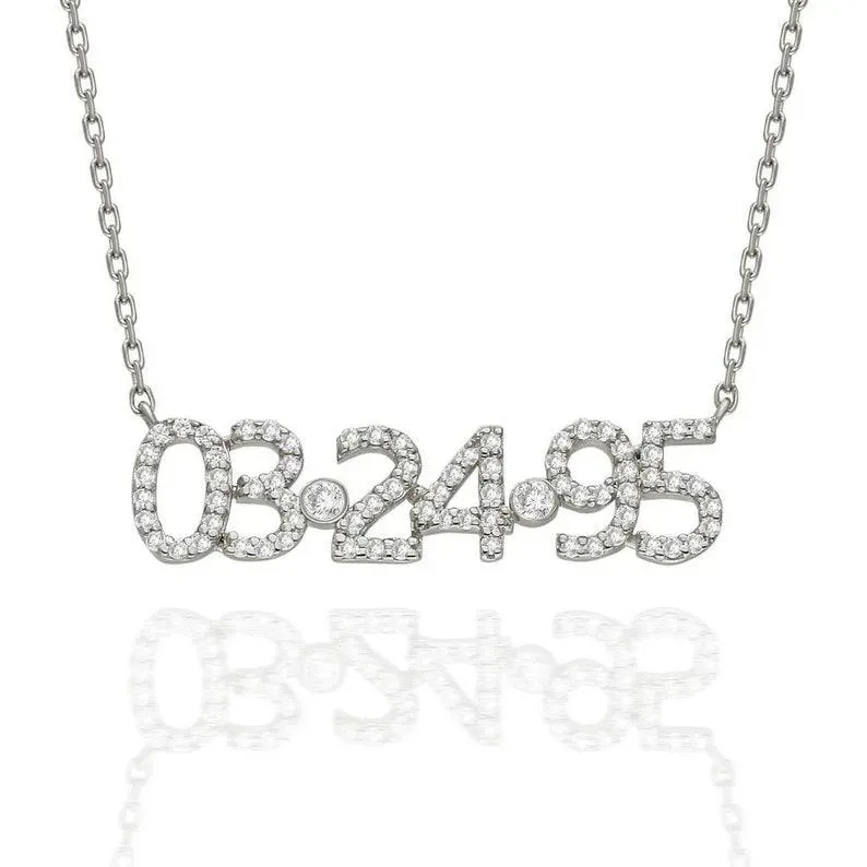 Pulseira Personalizada com Data e Pedra de Nascimento Presente Personalizado de Aniversário ou Aniversário para Ela