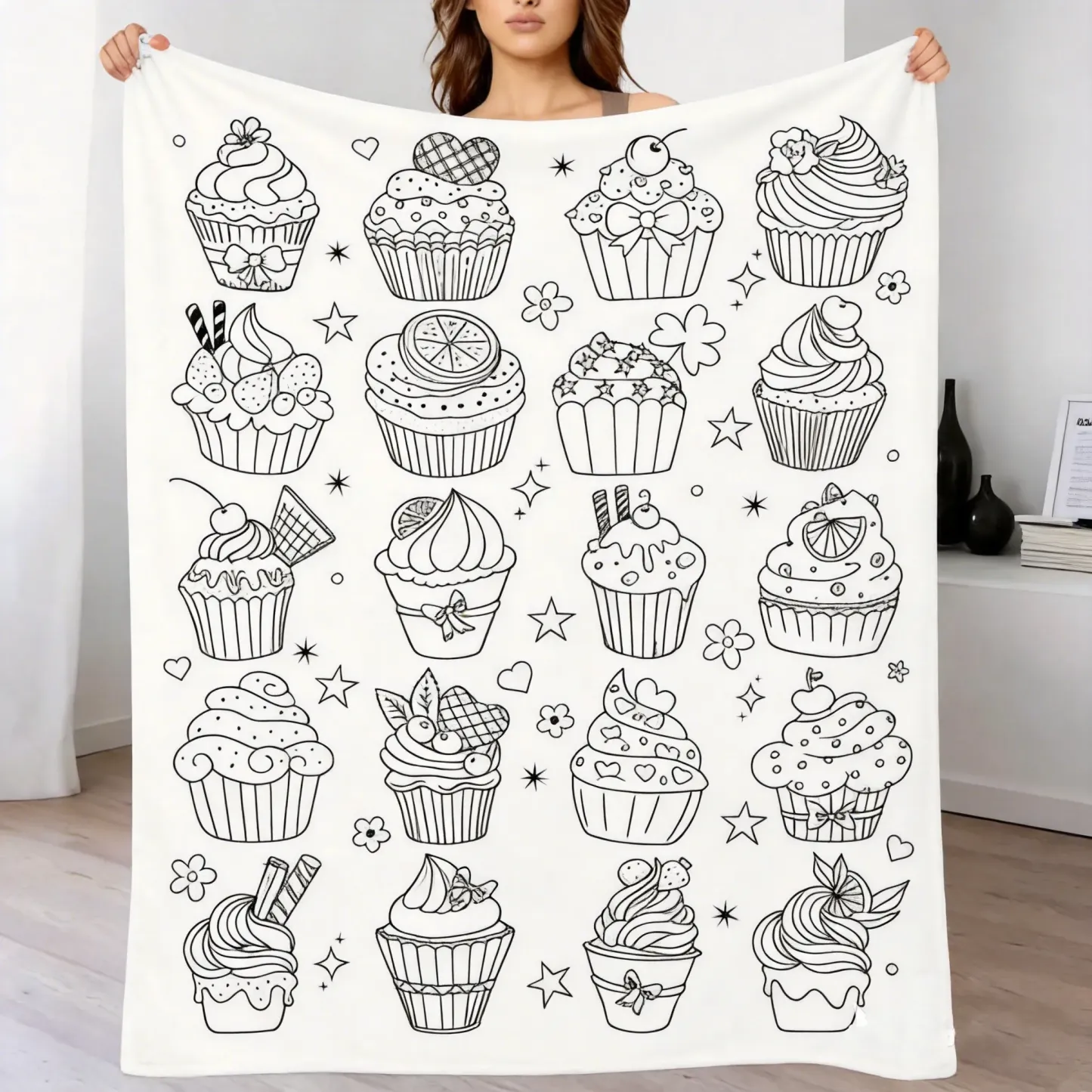 Cobertor De Desenho DIY, Rabisque Seus Próprios Cobertores, Pintura Lavável Personalizável E Cobertores De Brincar Para Adultos - CustWitPT