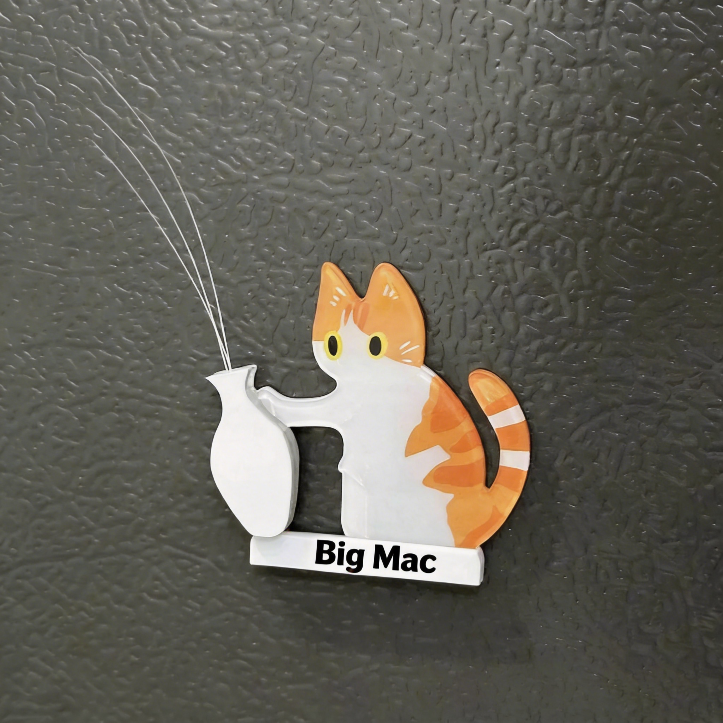 Coletor De Bigode De Gato Feito à Mão – Suporte Magnético Acrílico Para Geladeira | Mini Lembrança, Lembrança Para Animais De Estimação, Presente Para Amantes De Gatos - CustWitPT