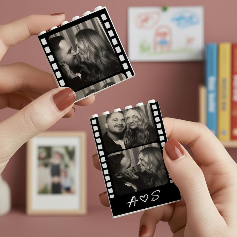 Personalized Photos Building Blocks for Boyfriends Girlfriends Couples Gift For Valentine's Day Anniversary