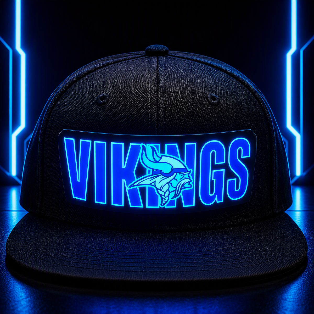 Football Fan LED Light-Up Snapback Cap
