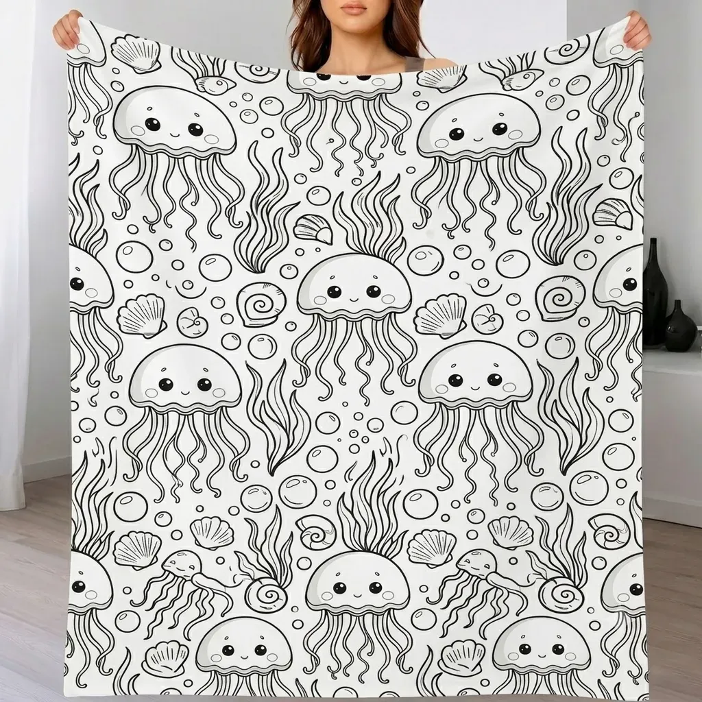 Cobertor De Desenho DIY, Rabisque Seus Próprios Cobertores, Pintura Lavável Personalizável E Cobertores De Brincar Para Adultos - CustWitPT