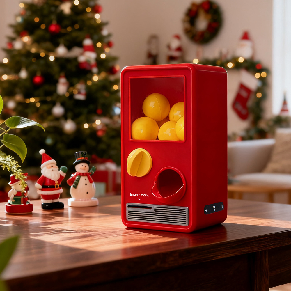 (Pre-Sale, Ships on 25/10) Personalized Music and Photo Music Gachapon Machine Custom Song Mini Record Box Retro Christmas Gifts for Her