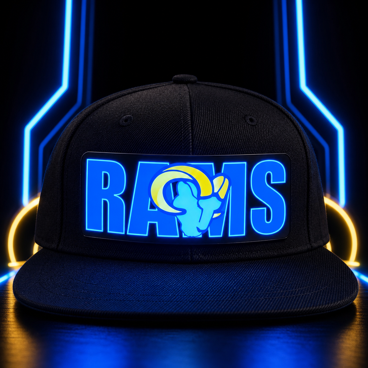 Football Fan LED Light-Up Snapback Cap