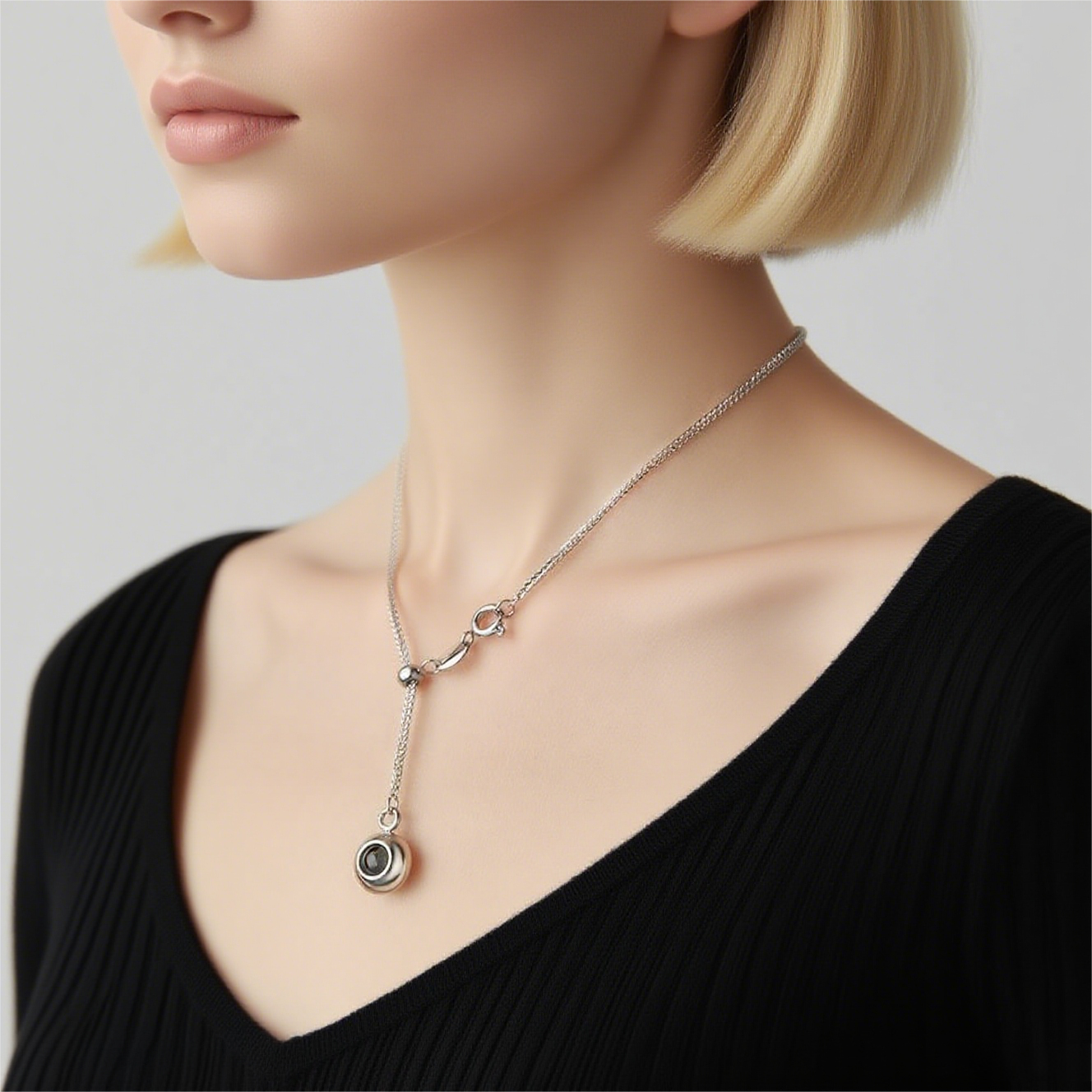 Personalisierte Projektionskette – Schlichtes Anhänger-Geschenk für Frauen