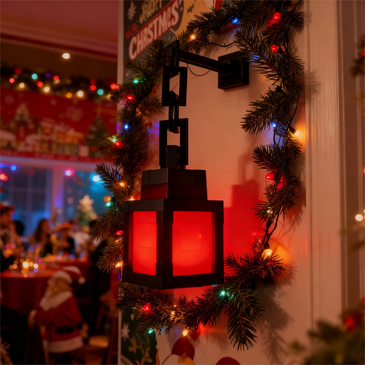 Pixel-laterne, Nachtlicht, Bergbaulampe, Rgb-farbe, Perfektes Geschenk Für Gamer Und Kinder