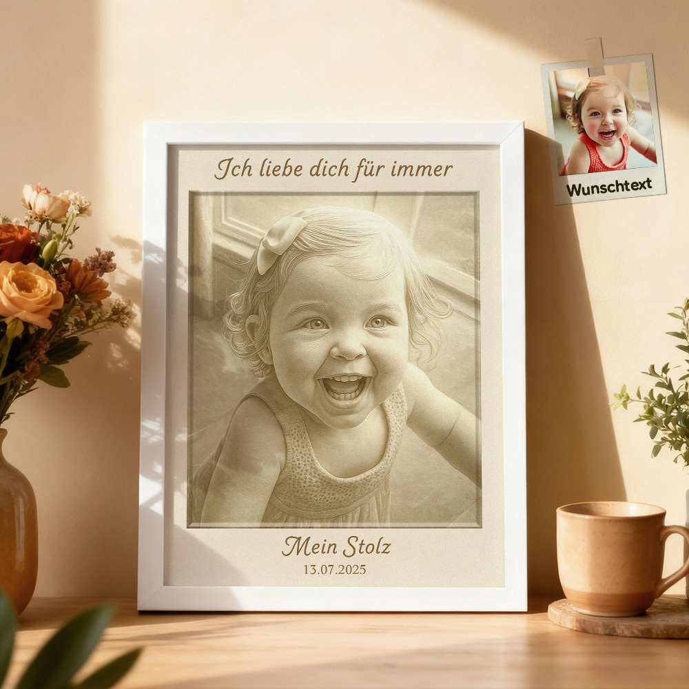 Personalisiertes 2D Wandbild mit 3D Effekt – Optische Tiefenwirkung für Paare