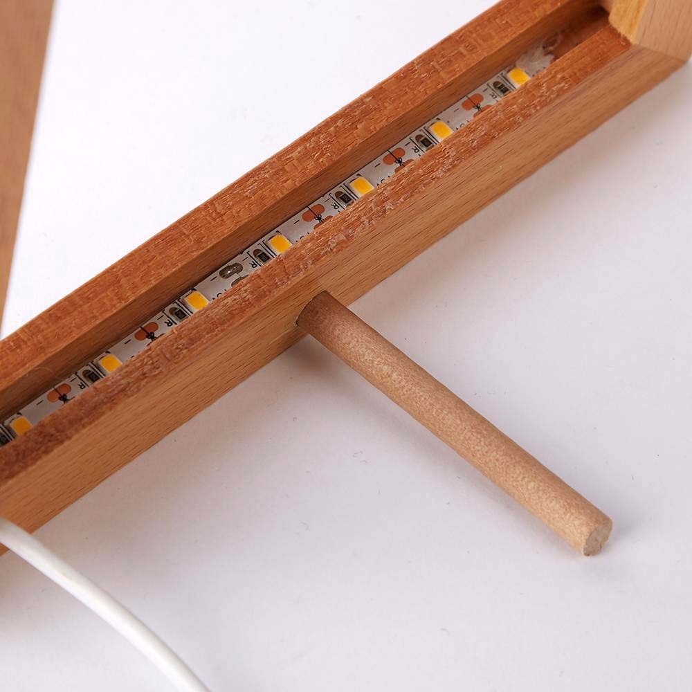 Personalisierter Foto- Und Text-lichtrahmen Aus Acryl Zum Vatertag – Personalisiertes Geschenk Mit Warmem Led-licht - CustWitDE