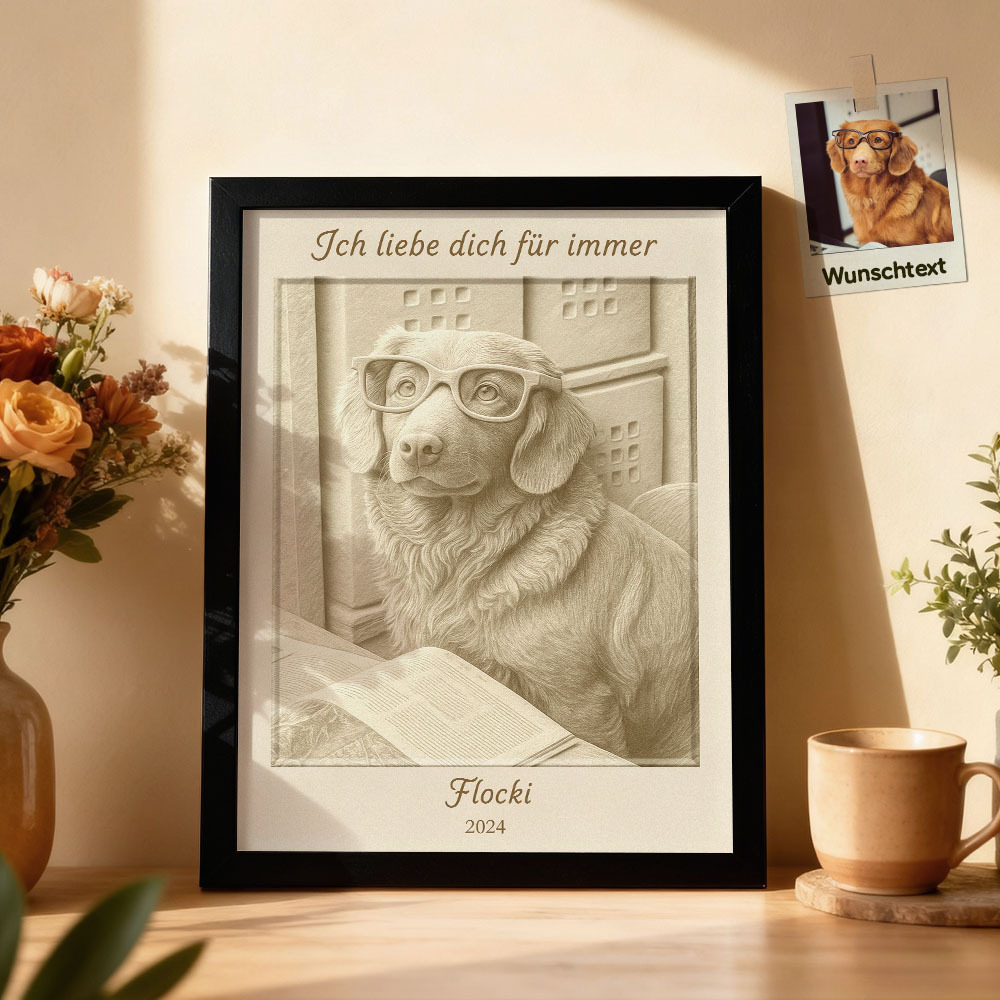 Personalisiertes 2D Wandbild mit 3D Effekt – Optische Tiefenwirkung für Paare