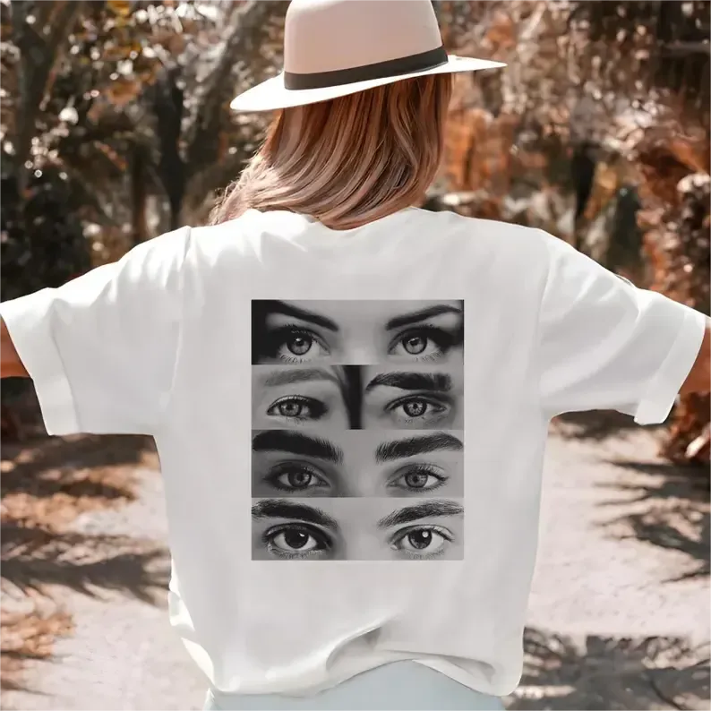 Personalisiertes Augen-Design T-Shirt – Einzigartiger, künstlerischer Look für Modefans