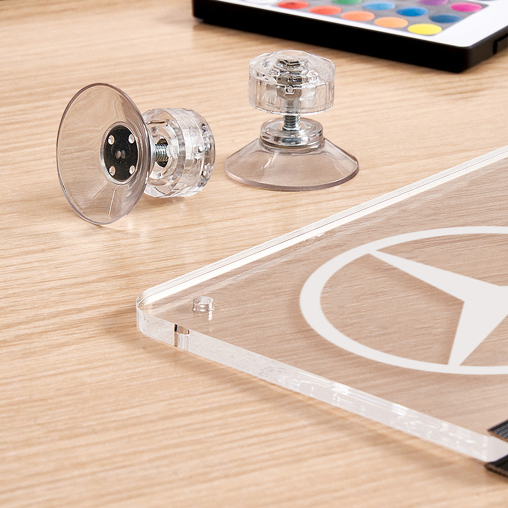 Individuelles Led-autoschild – Personalisierte Rgb-innenbeleuchtung Mit Fernbedienung