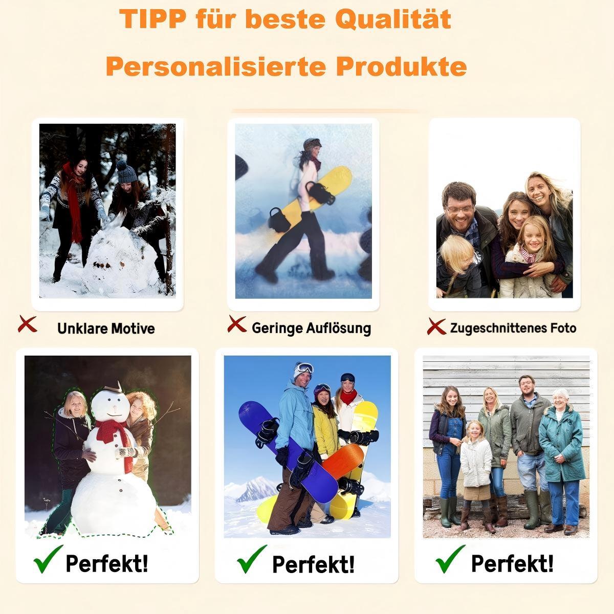 Personalisiertes Holzschild mit Foto – Romantisches Geschenk „You Are THE MISSING Piece To My Heart“