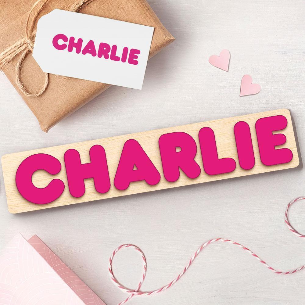 Personalisierte Namenspuzzles Aus Holz, Individuelles Holzpuzzle Für Kinder, Holzspielzeug - CustWitDE