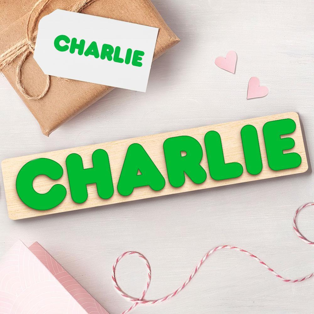Personalisierte Namenspuzzles Aus Holz, Individuelles Holzpuzzle Für Kinder, Holzspielzeug - CustWitDE