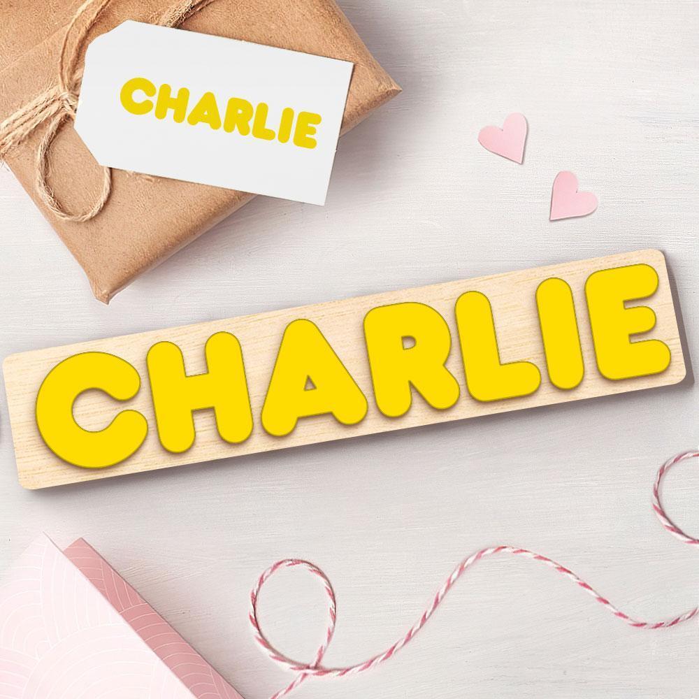 Personalisierte Namenspuzzles Aus Holz, Individuelles Holzpuzzle Für Kinder, Holzspielzeug - CustWitDE