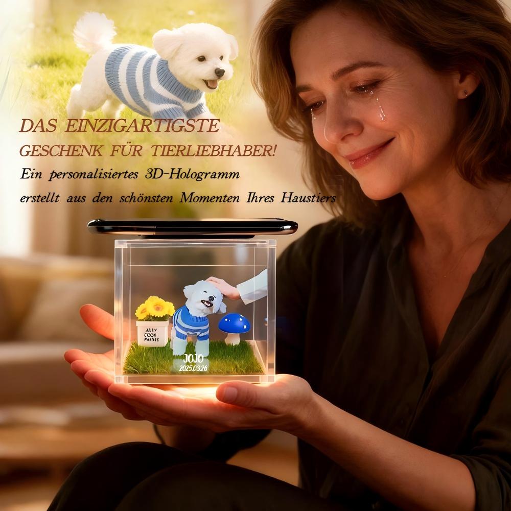 Lumina Boxes-Digitales Hologramm-Haustierhaus – Personalisierte Gedenkstätte für Ihr Tier