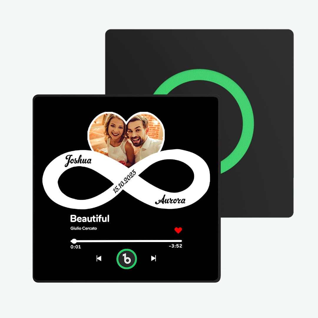 Kühlschrankmagnet Mit Musik Und Foto, Mit Text „unendliche Liebe“, Kühlschrankmagnet, Geschenk Für Paare