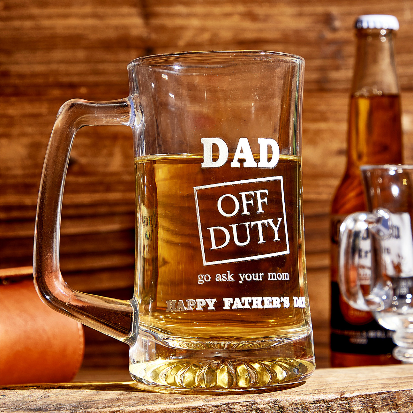 Personalisierter Bierkrug mit Gravur – Individuelles Geschenk für Papa