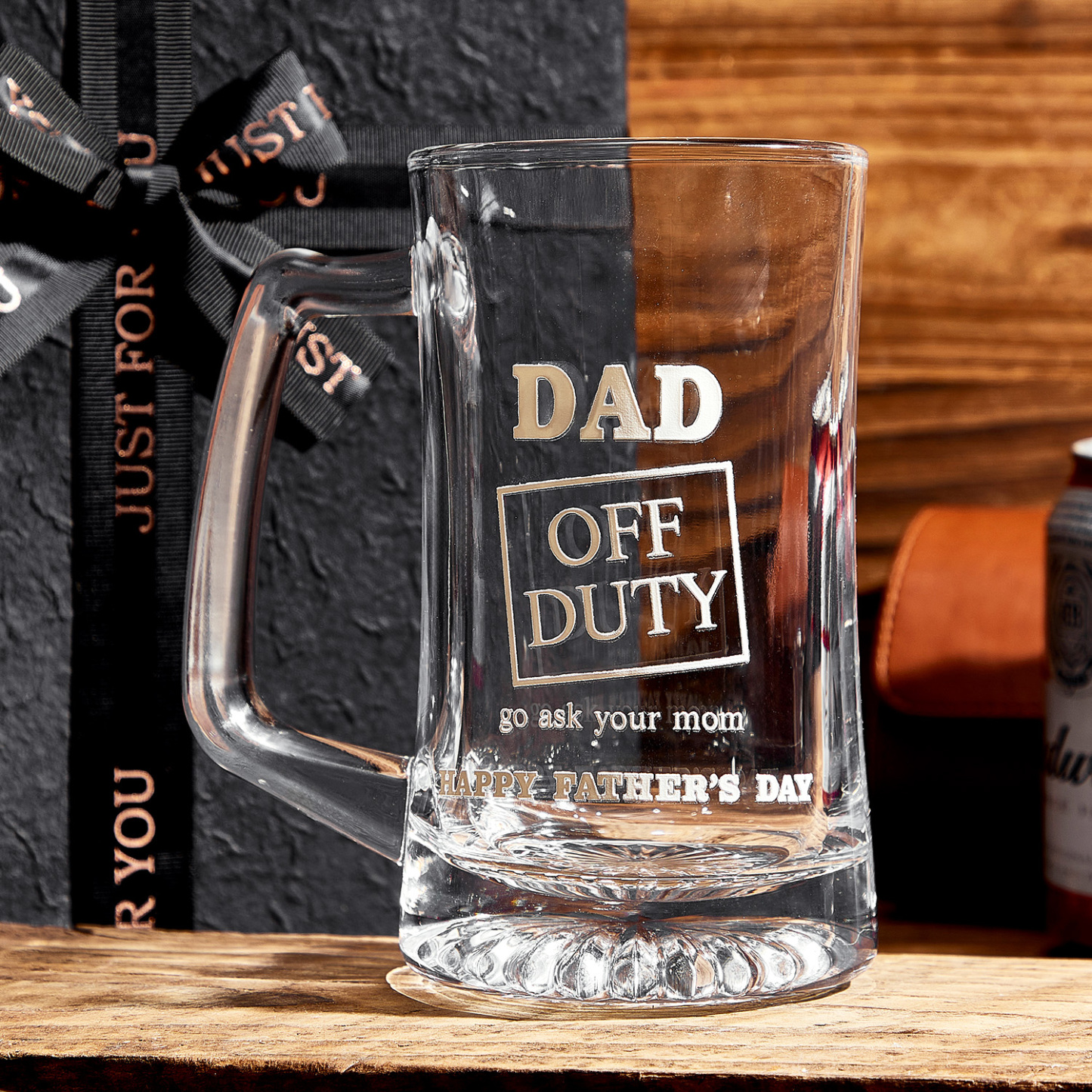 Personalisierter Bierkrug mit Gravur – Individuelles Geschenk für Papa