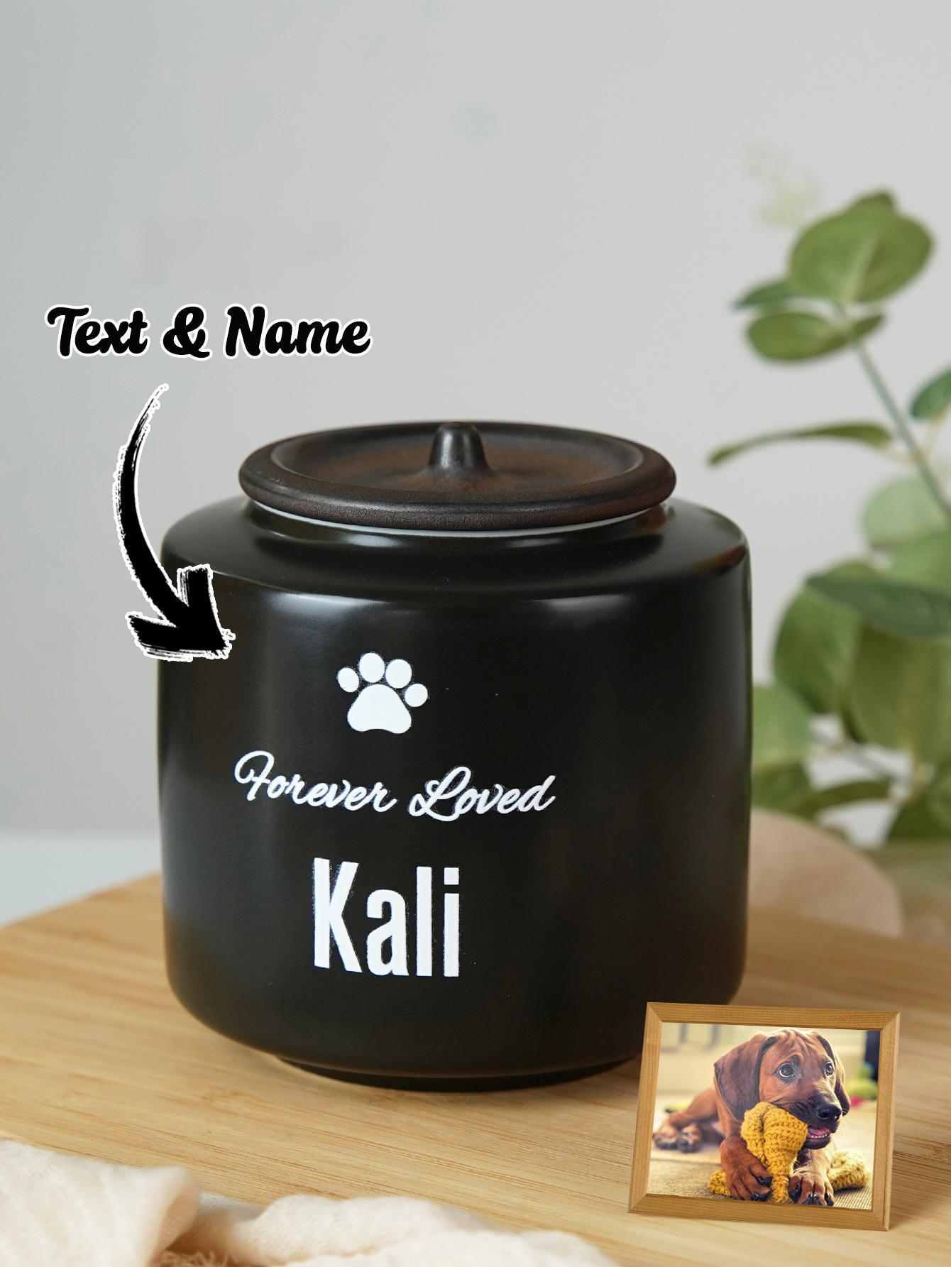 Personalisiertes Urne für Haustiere – Individuelle Gedenkdose mit Namensgravur