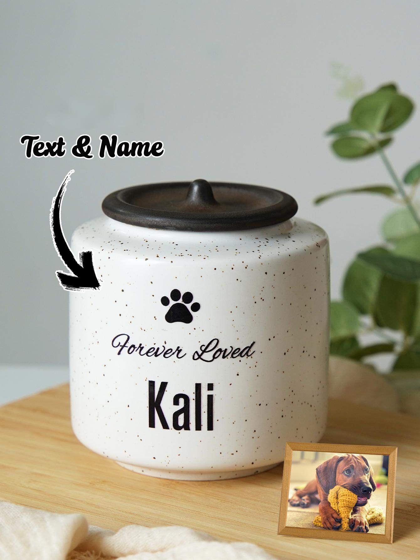 Personalisiertes Urne für Haustiere – Individuelle Gedenkdose mit Namensgravur