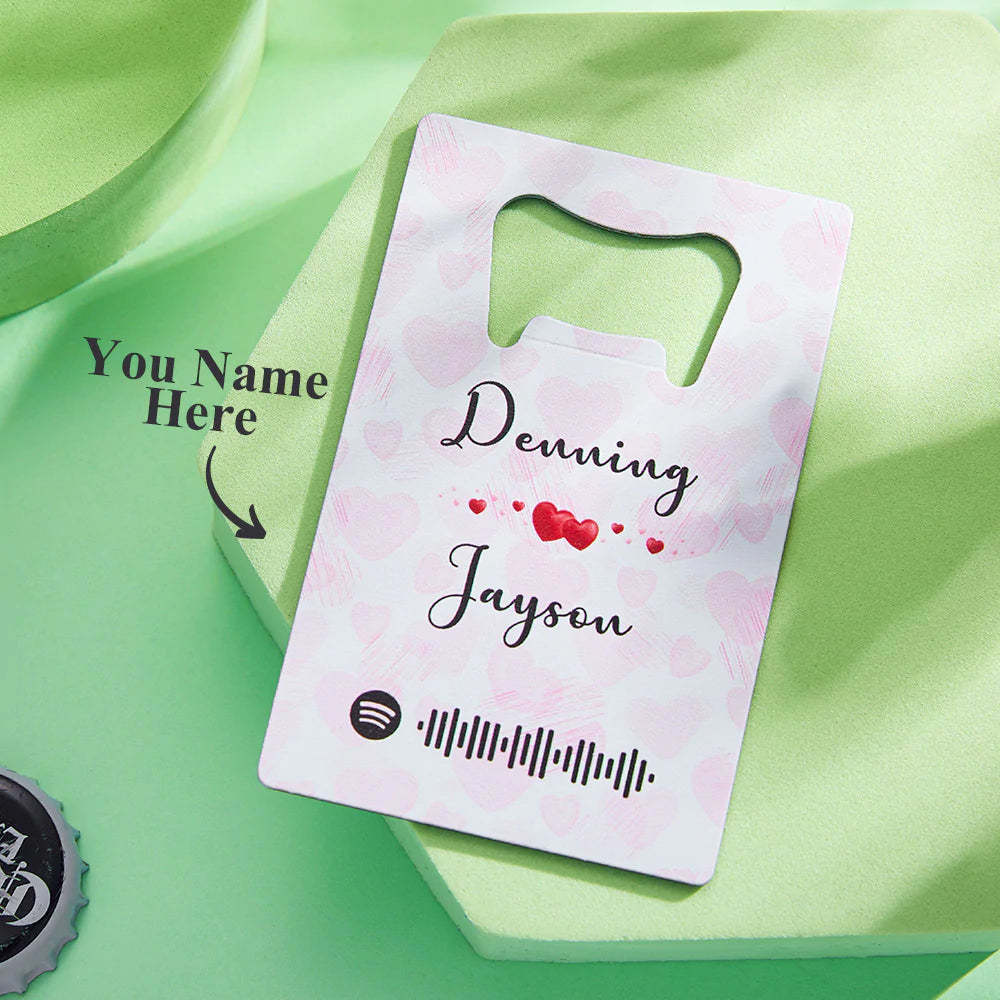 Personalisierter Flaschenöffner mit Spotify-Code – Graviertes Geschenk für Musikliebhaber