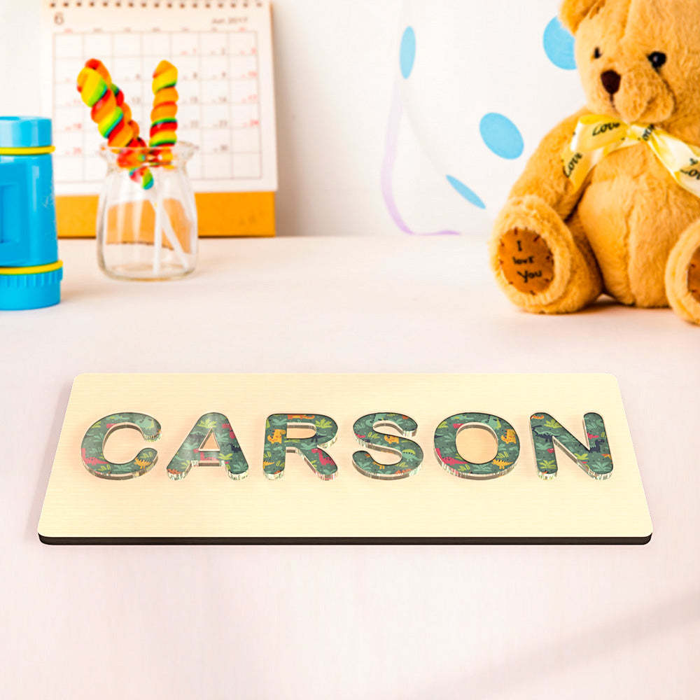 Personalisierte Namenspuzzle Aus Acryl, Montessori-spielzeug Für Babys – Geschenkidee - CustWitDE