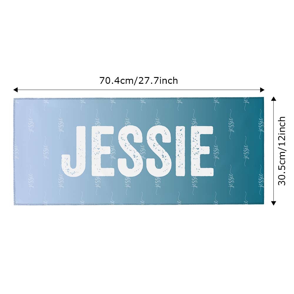 Benutzerdefiniertes Blaues Strandtuch Personalisiertes Foto-strandtuch Besonderes Geschenk - CustWitDE