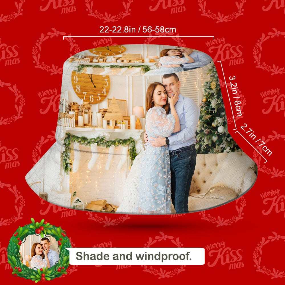 Benutzerdefinierter Bucket Hat Angelhut Herren Bucket Hat Weihnachtsgeschenke - CustWitDE