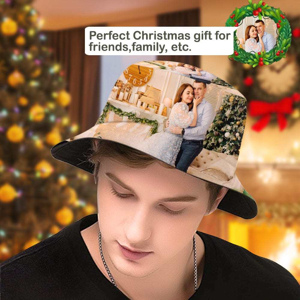 Benutzerdefinierter Bucket Hat Angelhut Herren Bucket Hat Weihnachtsgeschenke - CustWitDE