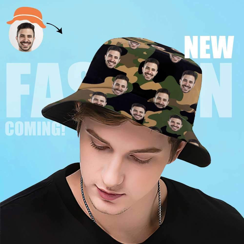 Personalisierter Bucket Hat Foto Bucket Hat Benutzerdefinierter Bedruckter Hut Sommergeschenke - CustWitDE